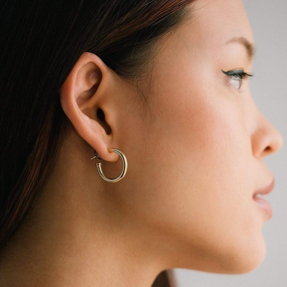 Sterling Silver Constance Hoop Earrings